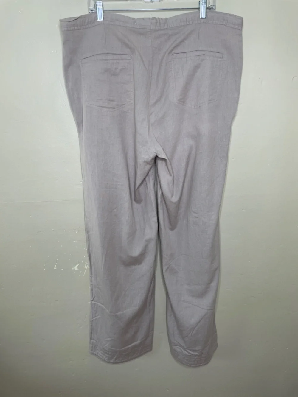 SURFMENTALITY Men’s Khaki Linen Drawstring Coastal Pants XL (Read Description)